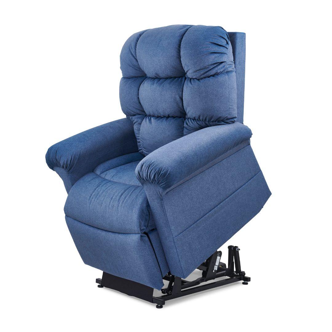The Cloud lift chair recliner reclined position