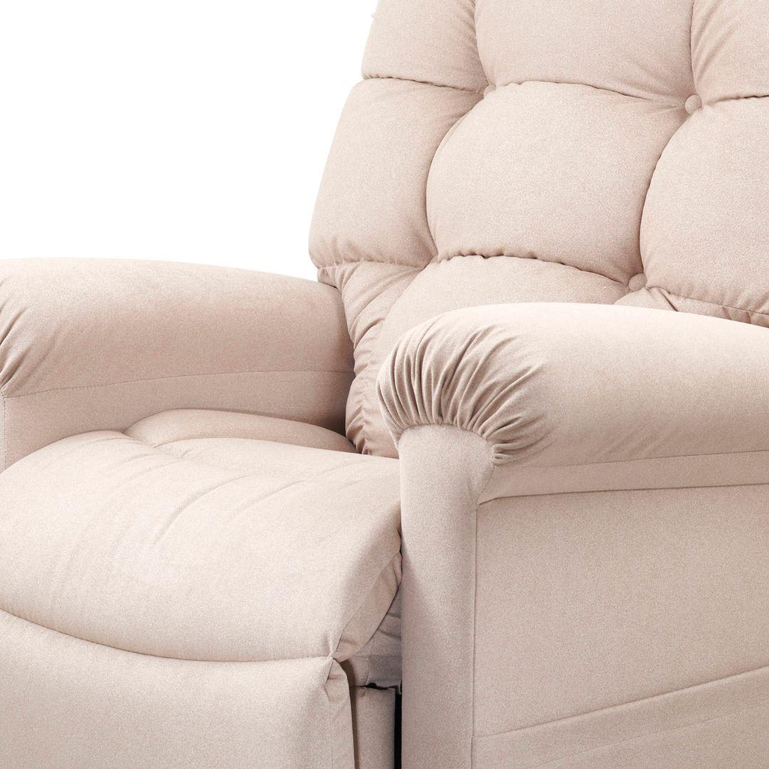 The Cloud lift chair recliner armrest detail