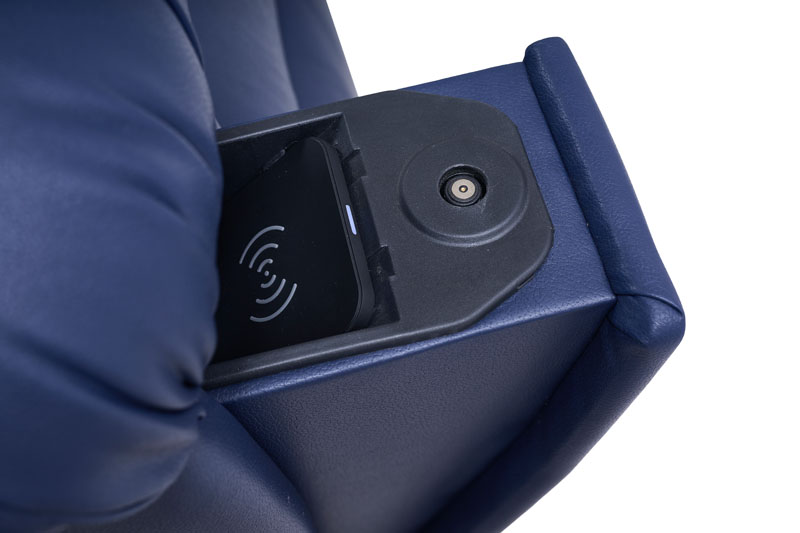 The Twilight lift chair recliner armrest detail